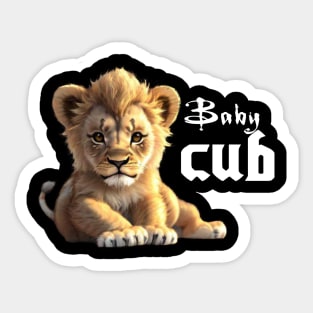 Baby Cub Sticker